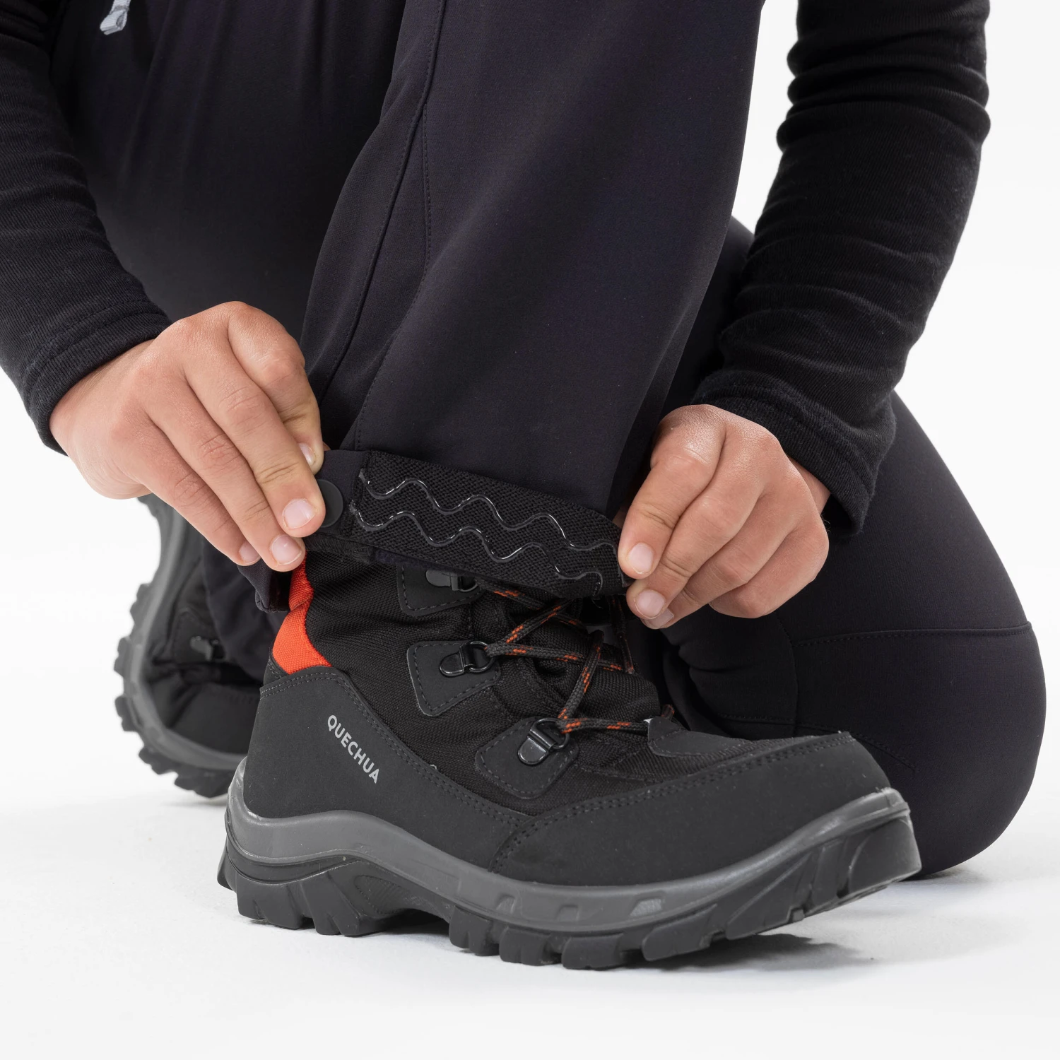 Quechua KIDS’ WARM WATER-REPELLENT HIKING TROUSERS - SH500 - MOUNTAIN 7 - Image 8