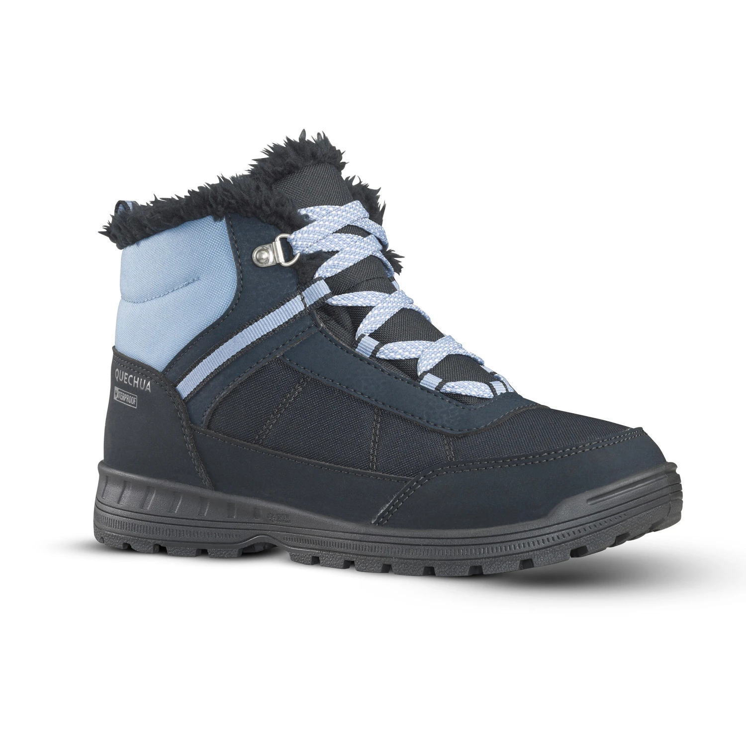 Quechua KIDS' WARM WATERPROOF HIKING BOOTS - SH100 WARM RIP-TAB - SIZE 35C - Image 9
