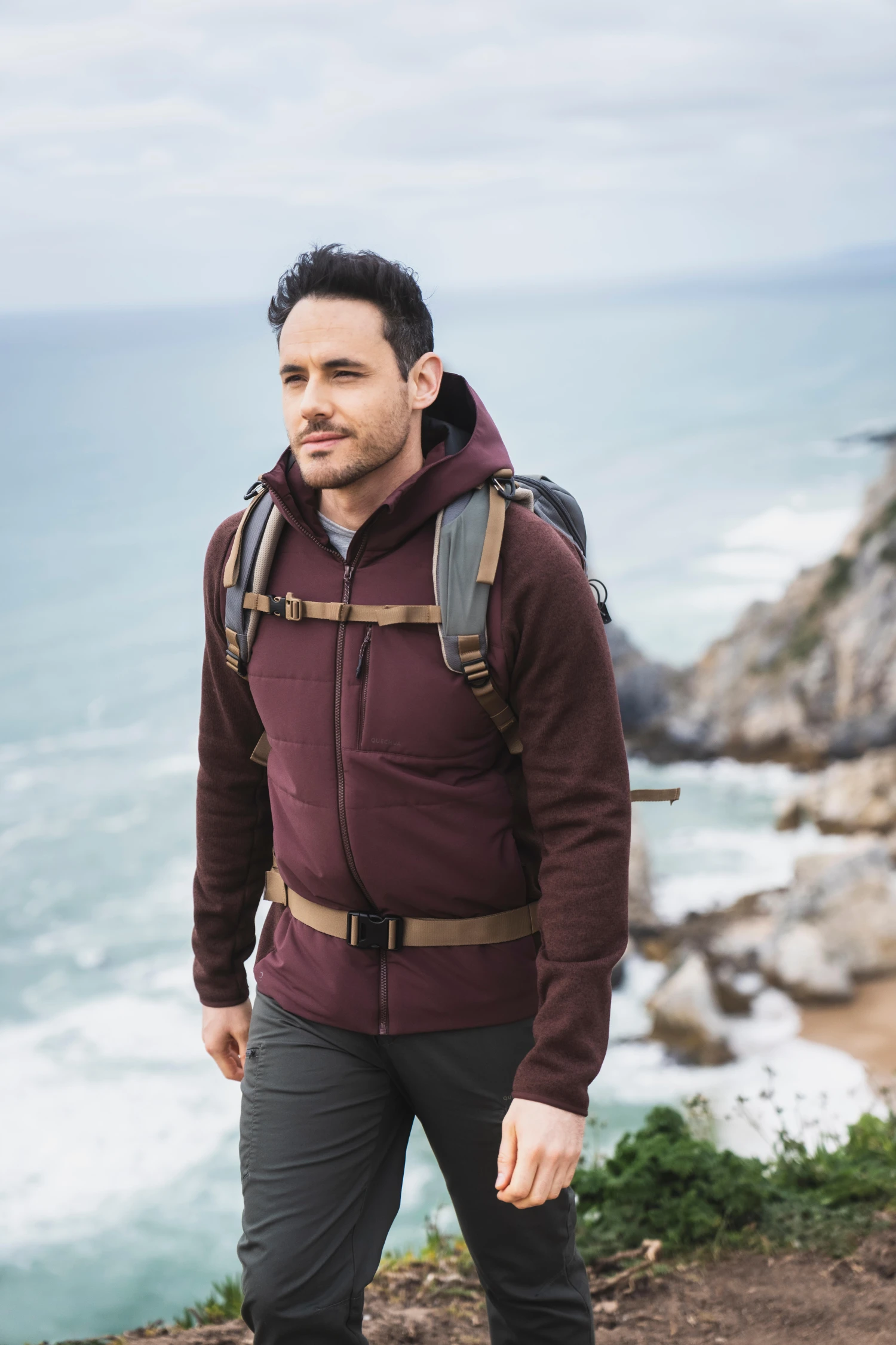 Quechua Men’s Hiking Hooded Sweatshirt - Image 2