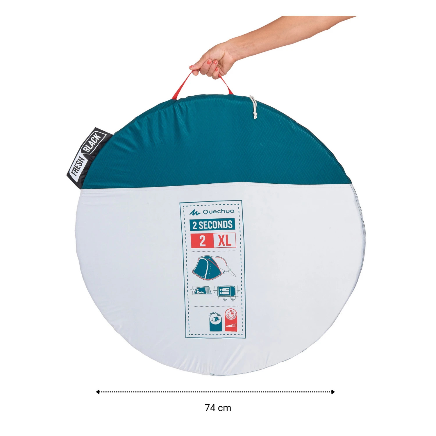 Quechua 2 Man Pop-Up Blackout Tent - Image 3