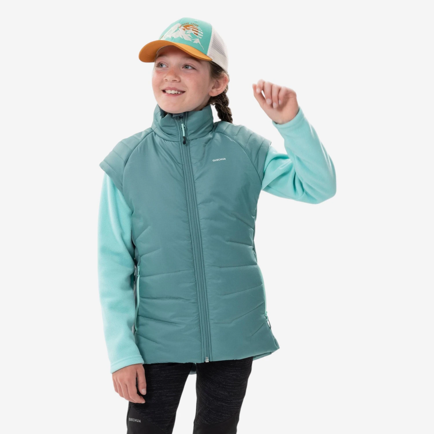 Quechua KIDS’ PADDED HIKING GILET - HYBRID AGED 7-15 - Image 10