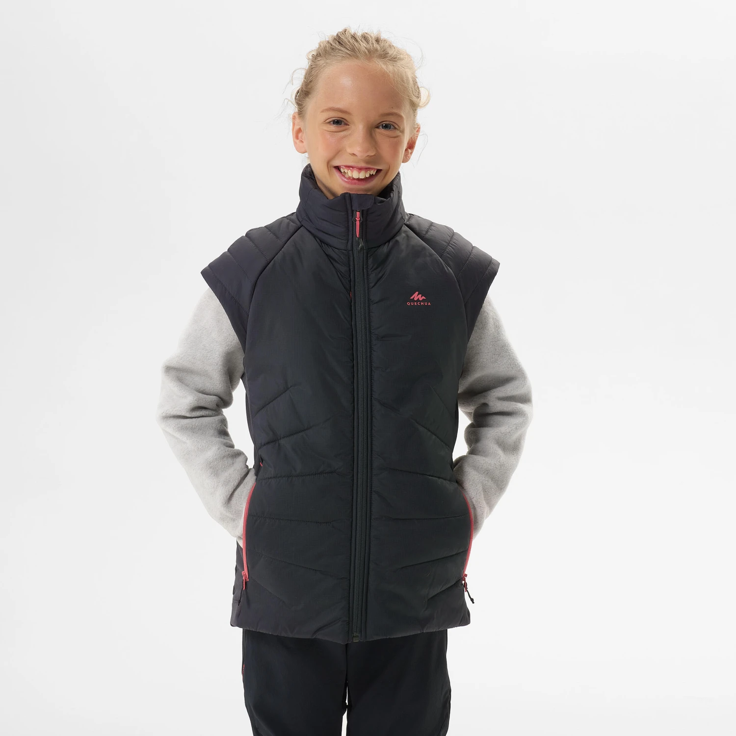 Quechua KIDS’ PADDED HIKING GILET - HYBRID AGED 7-15 - Image 4