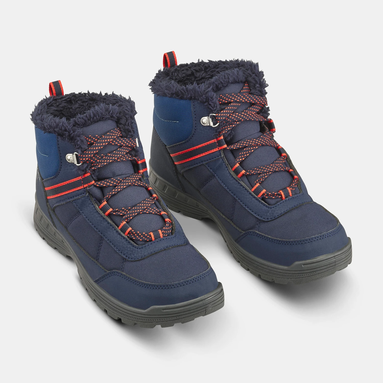 Quechua KIDS' WARM WATERPROOF HIKING BOOTS - SH100 WARM RIP-TAB - SIZE 35C - Image 2