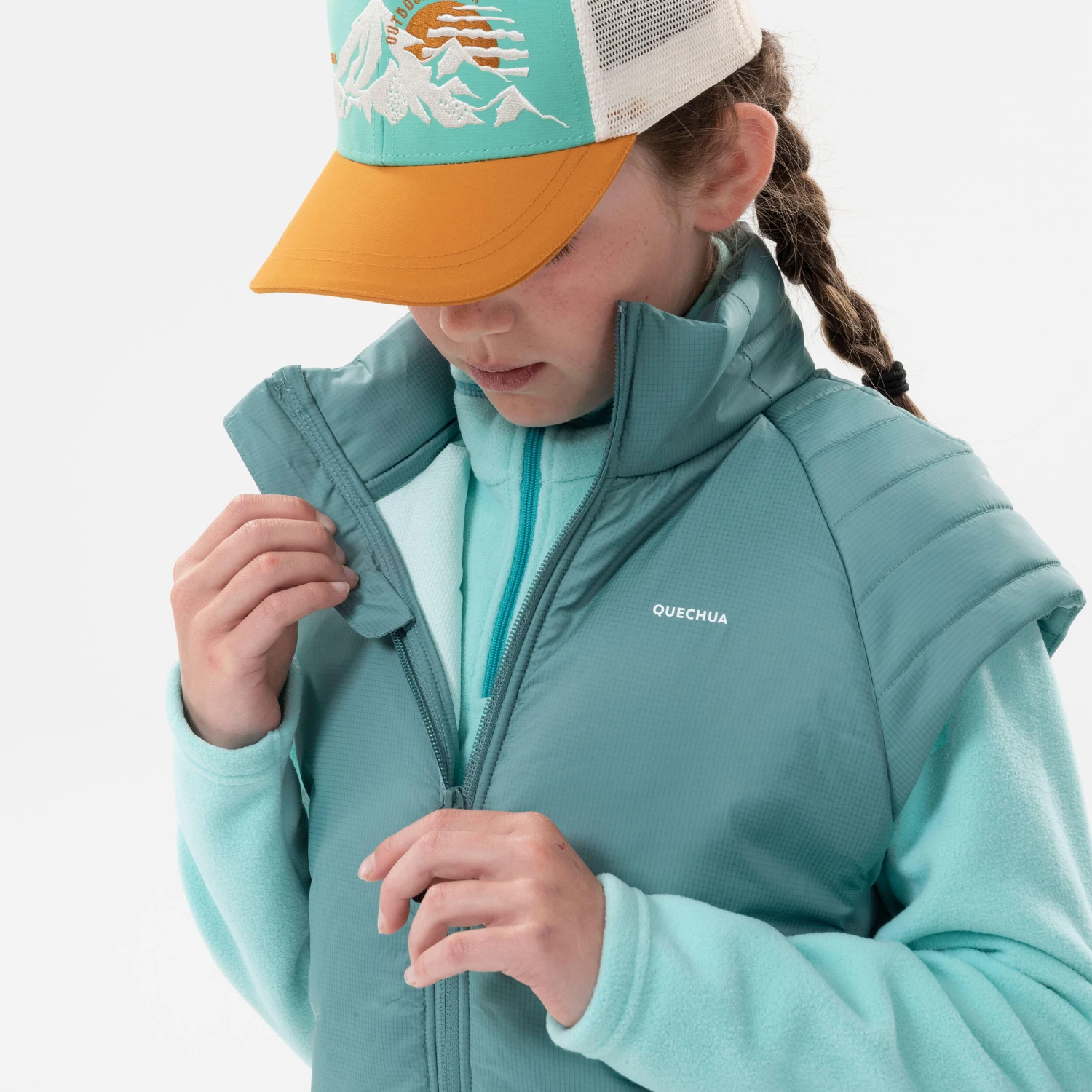 Quechua KIDS’ PADDED HIKING GILET - HYBRID AGED 7-15 - Image 12