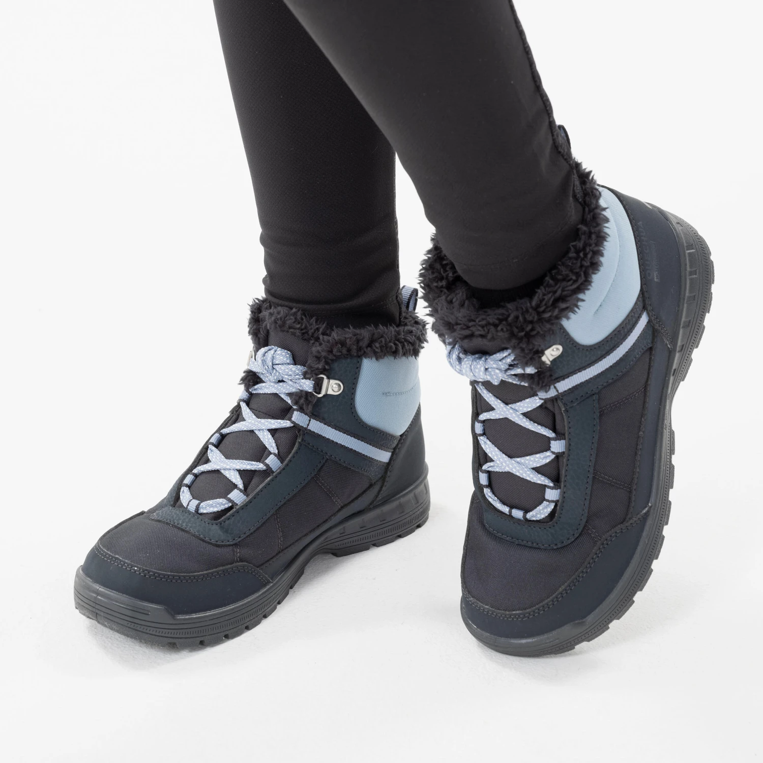 Quechua KIDS' WARM WATERPROOF HIKING BOOTS - SH100 WARM RIP-TAB - SIZE 35C - Image 15