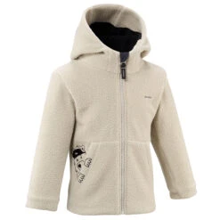 Quechua Kids' Hiking Fleece - MH500 KID Beige - Ages 2