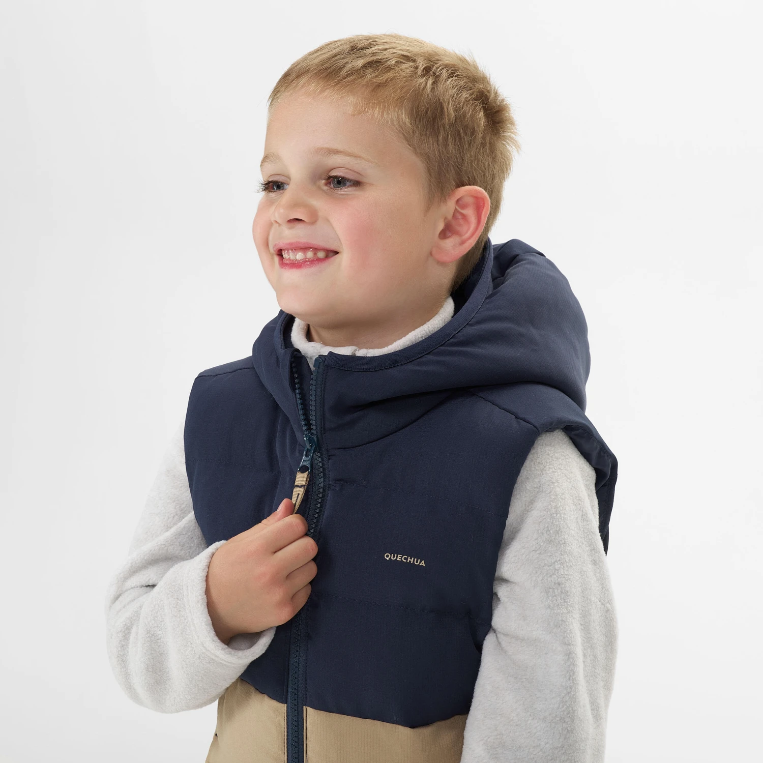 Quechua Kids’ Padded Hiking Gilet - Aged 2-6 - Image 6
