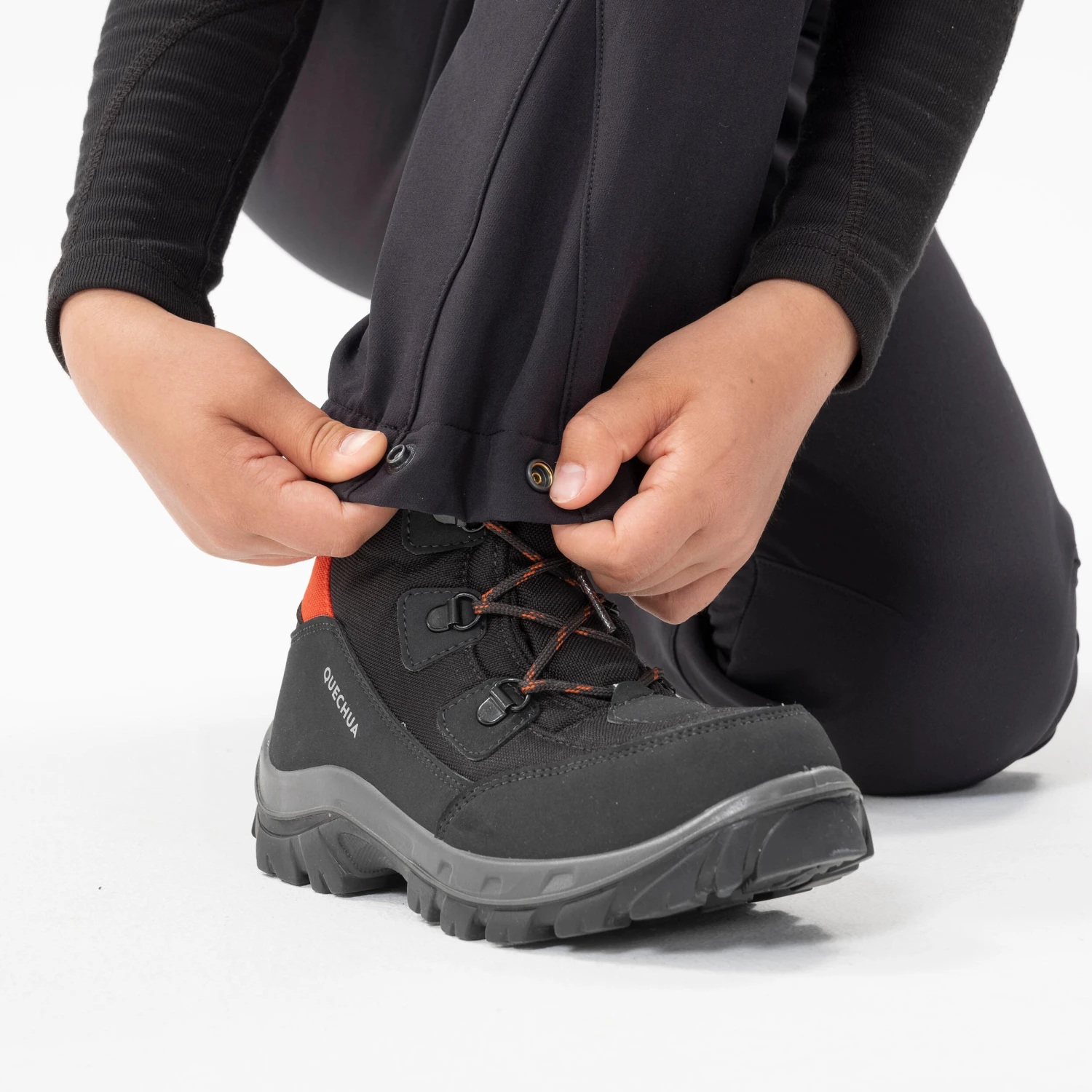 Quechua CHILDREN'S HIKING WARM WATER REPELLENT TROUSERS - Image 9