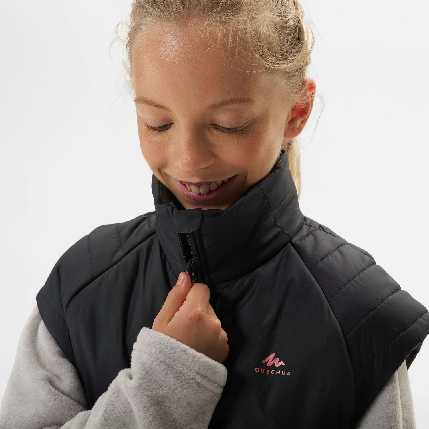 Quechua KIDS’ PADDED HIKING GILET - HYBRID AGED 7-15 - Image 6