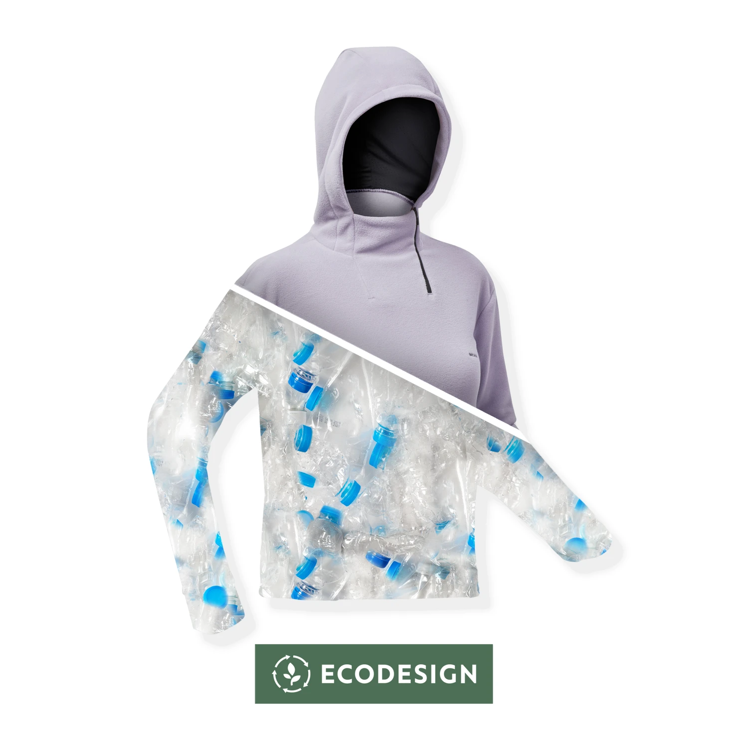 Quechua Women's Hiking Fleece Sweatshirt MH100 - Image 3